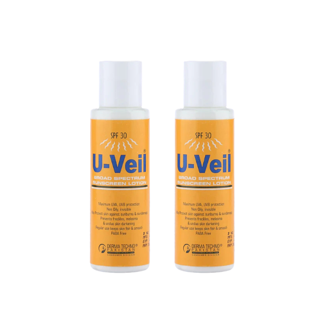 Buy U-Veil Lotion-SPF 30 100ml For UVA - UVB Protection By Derma Techno with Best Price In Pakistan