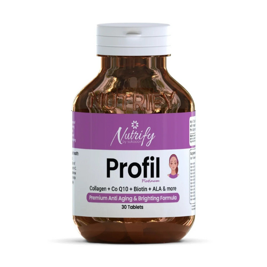 Nutrify PROFIL | Premium Anti Aging & Brightening Formula 30 Tablets