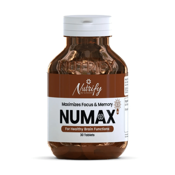 Nutrify NUMAX | Maximizes Focus & Memory | Ginkgo Biloba 30 Tablets