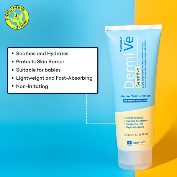 Buy Dermive Sensitive Moisturizer 100ml For Normal To Dry Skin By Jenpharm with Best Price In Pakistan - AAB Fashion Galleria