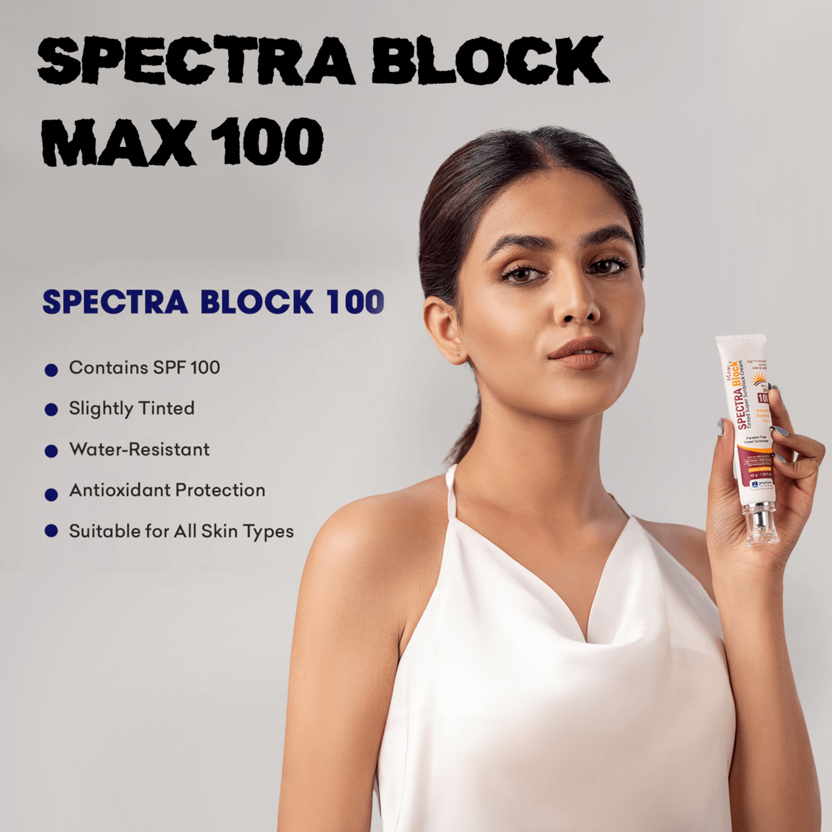 Buy SPECTRA BLOCK MAX 100 40g For Normal, Dry & Sensitive Skin Type By Jenpharm With Best Price In Pakistan - AAB Fashion Galleria