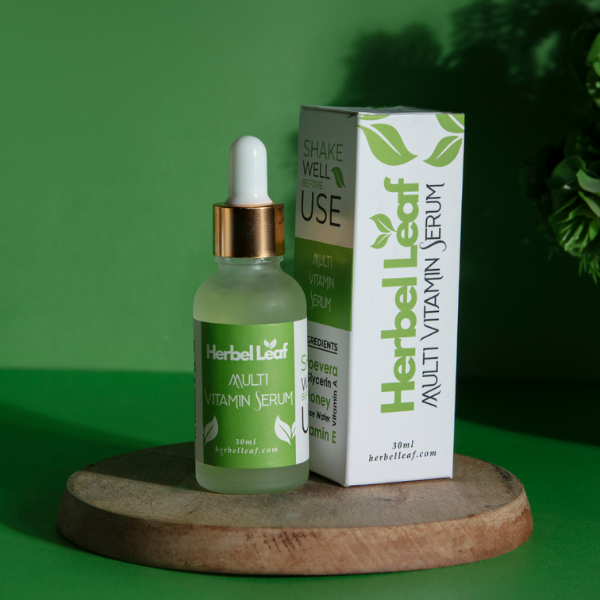 Buy Herbal Multi Vitamin Serum For Glowing Skin, Acne-Free Complexion, & Refreshed Eyes 30ML