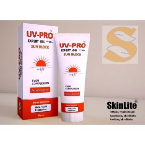 Buy UV-PRO Expert Sun Block Gel SPF60 60ml For Sebum Control By Skinlite with Best Price In Pakistan